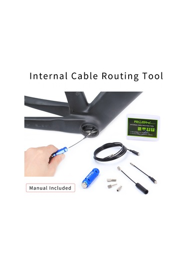 Monyee Jant Ve Yol Bisikleti İçin Karbon Çerçeve Kablo/gaya Tel Çekici, Miknatısli İç Gidiş Kablo Yönlendirici Araç Rl217 Çok Renkli