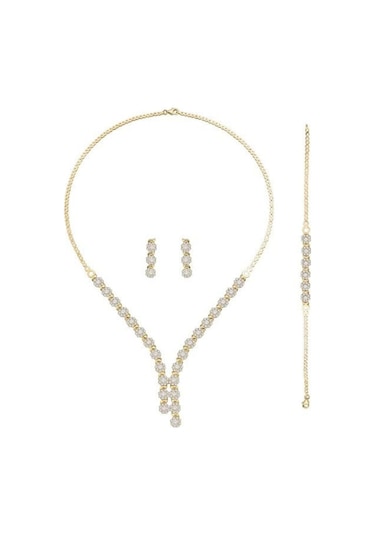 14 Ayar Çiçekli Salkımlı Set 25.00 Gram