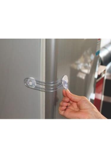 Bebek Çekmece Dolap Güvenlik Kilidi Çok Amaçlı 2 Adet 11 Cm Şeffaf