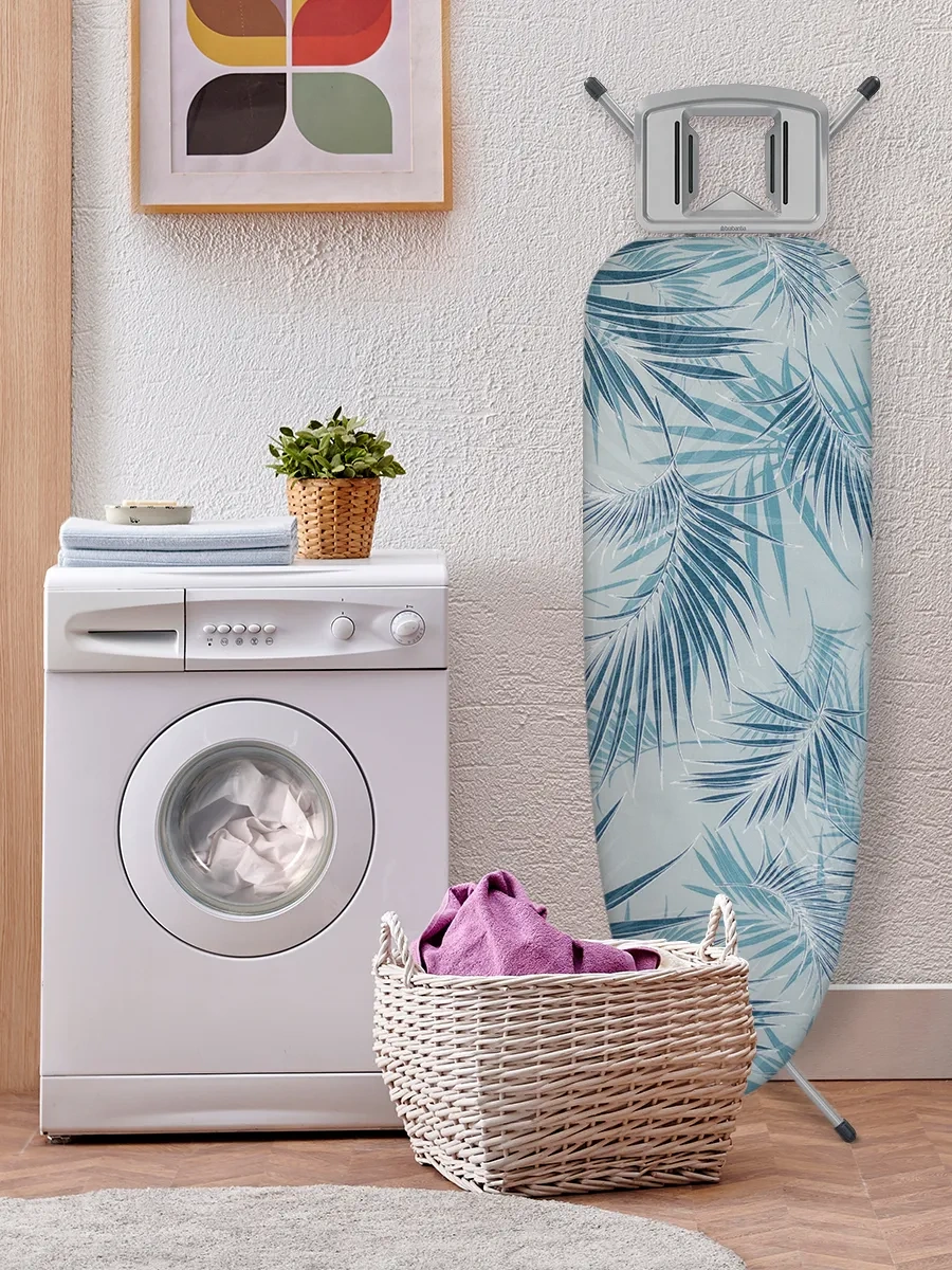 Domino. Üniversal Ütü Masası Kılıfı, Dikilmiş Astarlı 320754288 Gri-turkuaz