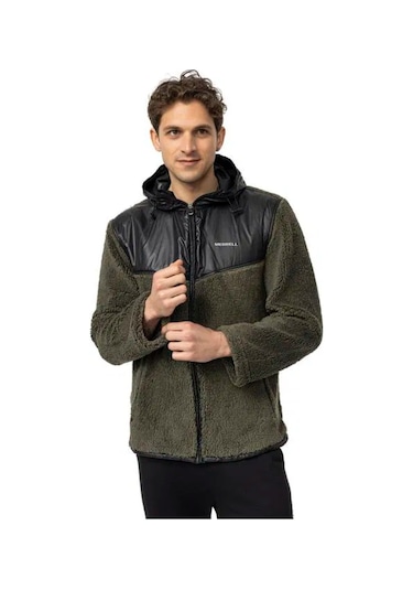 Merrell M25jobm Dusty Olıve Erkek Polar Ceket Haki Yeşil Haki Yeşil Haki
