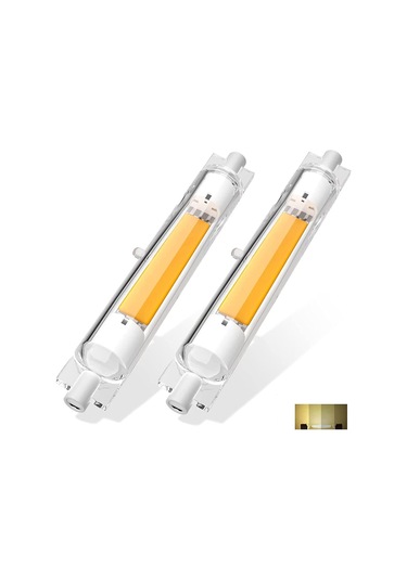 2 Adet R7s 118mm Led Ampul 30w Kısılabilir, Sıcak Beyaz 3000k, Titreşimsiz