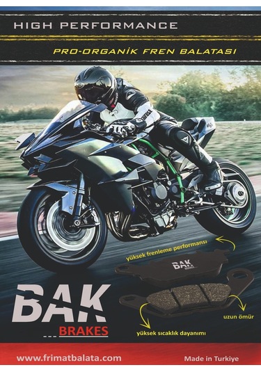 Bak Brakes Fmb-021 Cf Moto Nk 150 Abs , Nk250 Eski Model . Rks Vieste 249 Ön Fren Balatası Organik Kalite Fmb-021