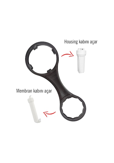 Aquafit Su Arıtma Cihazları İçin Filtre Kabı Ve Membran Kabı Açma Anahtarı