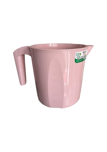 Polytime Plastik Pembe Ölçekli Maşrapa - 1.5 Litre Pembe