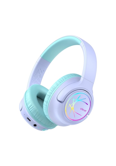 İclever BTH18 Bluetooth 5.3 Led Işıklı Kulak Üstü Çocuk Kulaklık