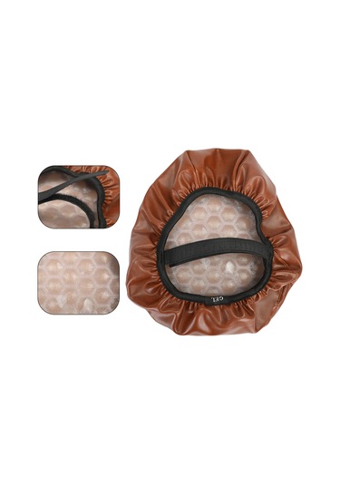 Ximistore9 Su Geçirmez Ve Konforlu Elektrikli Bisiklet Koltuk Kılıfı - Pu Deri & Silikon Malzeme Kahverengi