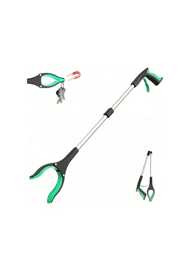 Fochsia Yeşil 1 Adet Hafif Uzun Saplı Geniş Ağızlı Çöp Tutacağı Yaşlılar Ve Aile Temizliği İçin