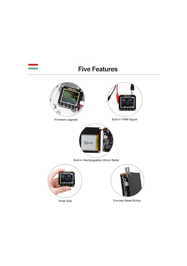 Mufunye Fnırsı 138pro El Tipi Taşınabilir Osiloskop 2.4 İnç Ekran Çok Fonksiyonlu Dijital Osilosko