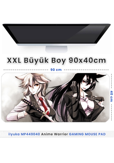 İlyuka Mousepad 90x40cm Büyük Boy Xxl Mp449040 Anime Warrior