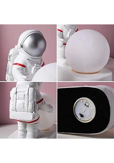 Astronot Masa Lambası Renkli