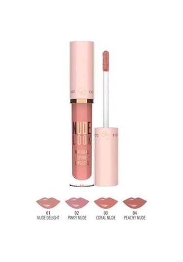 Golden Rose Nude Look Natural Shine Dudak Parlatıcı 01 Nude Delight