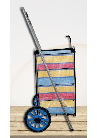 Safir Serisi - Kalın Telli Pazar Arabası - Katlanabilir, Tekerlekli, Alışveriş, Market Arabası