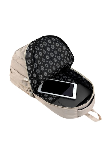 Bej Lüx Krinkıl Kumaş Lise Ve Ortaokul Sırt Çantası, Krinkıl Okul