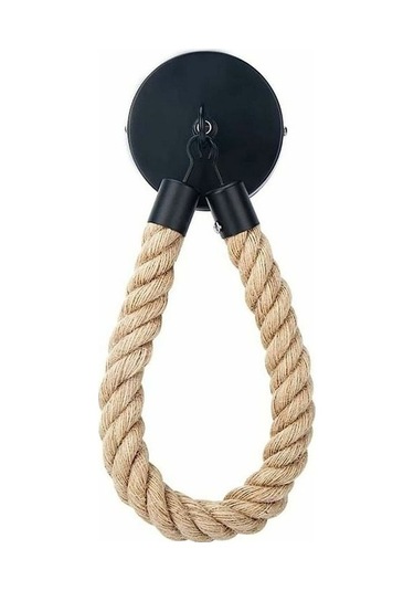 Novahub Tuvalet Kağıdı Tutucu Halatlı Duvara Montajlı, Dayanıklı Jüt Ve Metal, Dekoratif Tuvalet Kağıtlığı Askısı Diğer