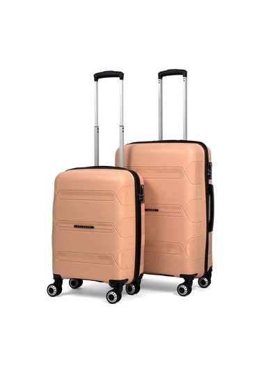 Lucas Polipropilen Kırılmaz Valiz, Kabin Boy&orta Boy Pudra