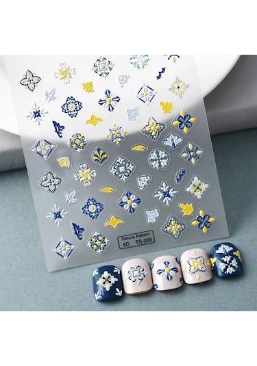 1 Adet Siyah Beyaz Yay Kelebek 5d Tırnak Çıkartmalar Nail Art Dekorasyon Kabartma Disney Karikatür Çiçek Nail Art Çıkartmalar Tırnak Malzemeleri Gümüş