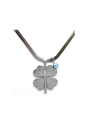 Waves And Pebbles Yonca Nazar Kolye Gümüş