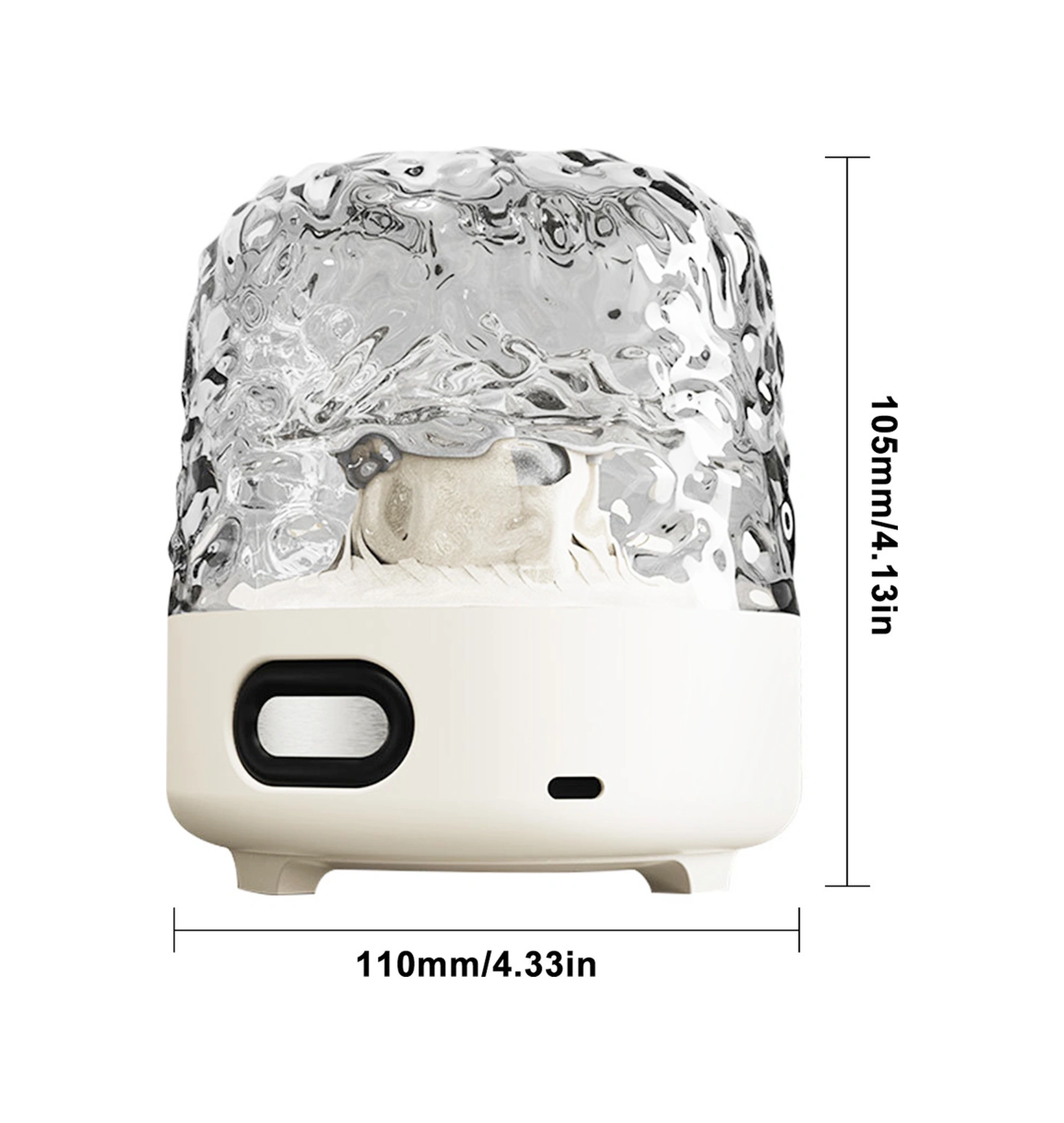 Folinda Led Yatak Odası Ambiyans Lambası - Şarjlı, Dokunmatik, 3 Renk, Solunum Efekti, Parlaklık Ayarlanabilir, Dahili Pil Diğer