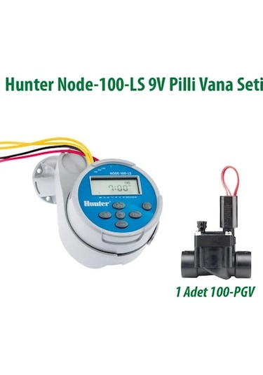 Hunter Node-100-ls 1 İstasyonlu Pilli Kontrol Ünitesi 9v. Ve 100pgv Vana Seti