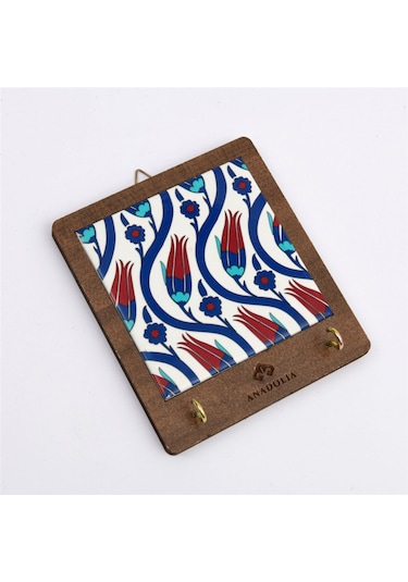 Anadoliamağazacılık Çini Serisi Lale Seramik Dekoratif Askılık Diğer