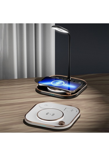 Butu X3 15w Cep Telefonları, Saatler Ve Kulaklıklar İçin Hızlı Şarjlı 3'ü 1 Arada Kablosuz Şarj Cihazı Beyaz