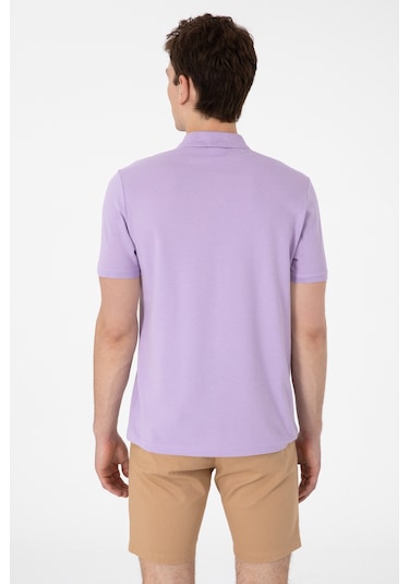 U.S. Polo Assn. Erkek Regular Fit Polo Yaka Lila Basic Tişört 50306007-VR034 U.S. Polo Assn. Erkek Regular Fit Polo Yaka Lila Basic Tişört 50306007-VR034