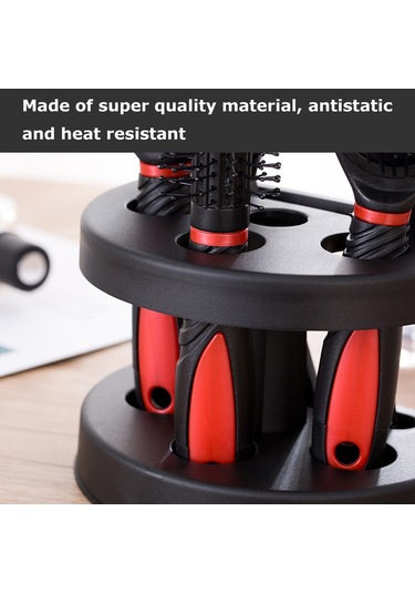 Qingmipy 5'li Saç Bakım Seti: Düz, Masaj, Fırça Ve Ayna Dahil, Ev Ve Kuaför Kullanımı İçin Pratik Stil Aracı, Kırmızı