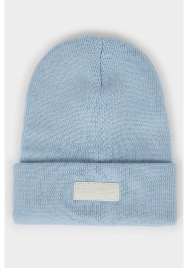 Defacto Kadın Dokuma Etiketli Bere F3163ax25wnbe2 Mavi-be2