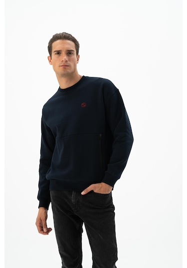 Arma Erkek Bisiklet Yaka Sweatshirt K24124909401 c Çok Renkli