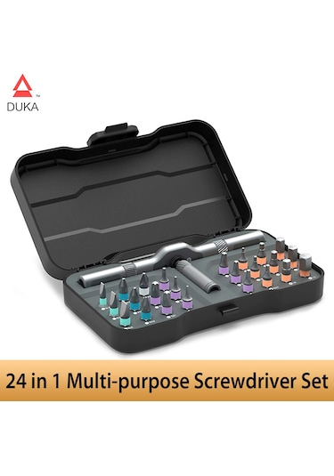 Duka Rs1 Tornavida Seti 24 1 Çok Amaçlı Cırcır Anahtarı