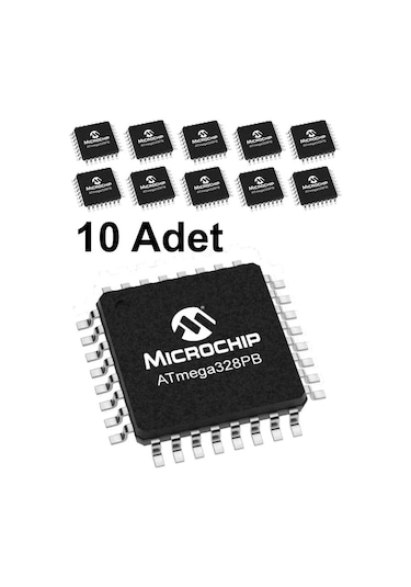 Produktbild von 10 Stück ATMEGA328PB-AU – TQFP-32, Neu, Für Deine Elektronik-Projekte