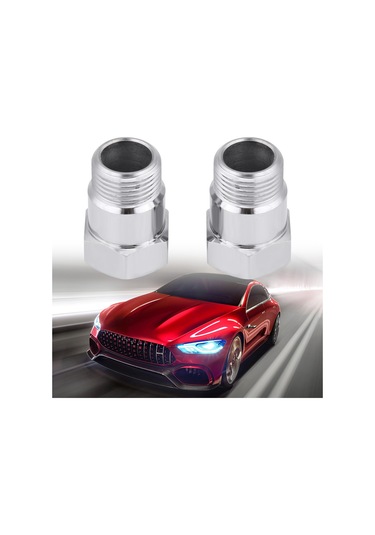 Geeroyoo 32mm Demir Oksijen Sensörü Uzatıcı - M18x1.5 Dişli, Akustik Yalıtım, Araçlarda Evrensel Uyum 2 Adet Set