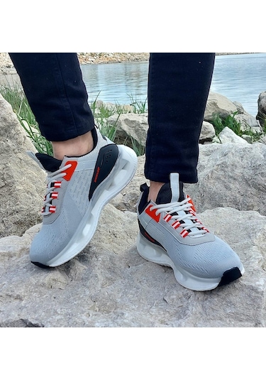 Dunlop 2240 Gri Renk Air Taban Fuspetli Erkek Spor Ayakkabı AYKSAYAK-000520