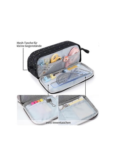 3 Bölmeli Kalem Kutusu Büyük Kapasiteli Kalem Kutusu Kalem Kutusu Kalem Çantası Diğer