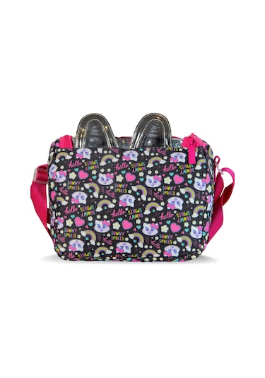 Wia Sweet Cat Kız Çocuk Termoslu Beslenme Çantası Siyah