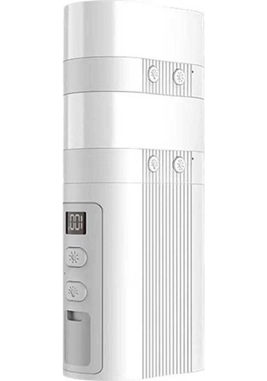 Ebitda Manyetik 2'li Kamp Işığı + Acil Şarj Gerçek Zamanlı Ekran Beyaz Beyaz