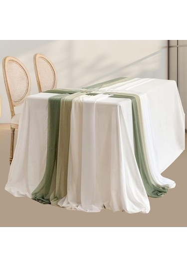 Novahub Düğün Kemeri Şifon Masa Örtüsü, Şampanya Renk, Hafif Kumaş, Çardak Perde, Dekoratif Örtü, Mutfak Ve Resepsiyon Dekoru Şampanya