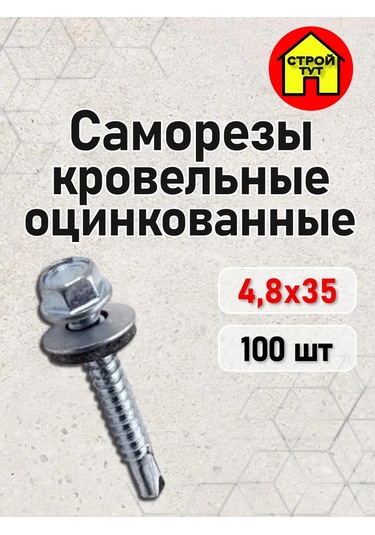 Stroj Tut Çatı Vidası 4,8x35 Galvanizli 100 Adet 355433559 Diğer