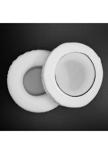 Xiyyadms Beyaz 65mm Kulaklık Külaklık Kılıfı - Ath/sennheiser/panasonic/sony Uyumlu, Pu Deri Ve Hafıza Köpüğü, Ses Kalitesini Artırır, Kolay Kurulum Beyaz
