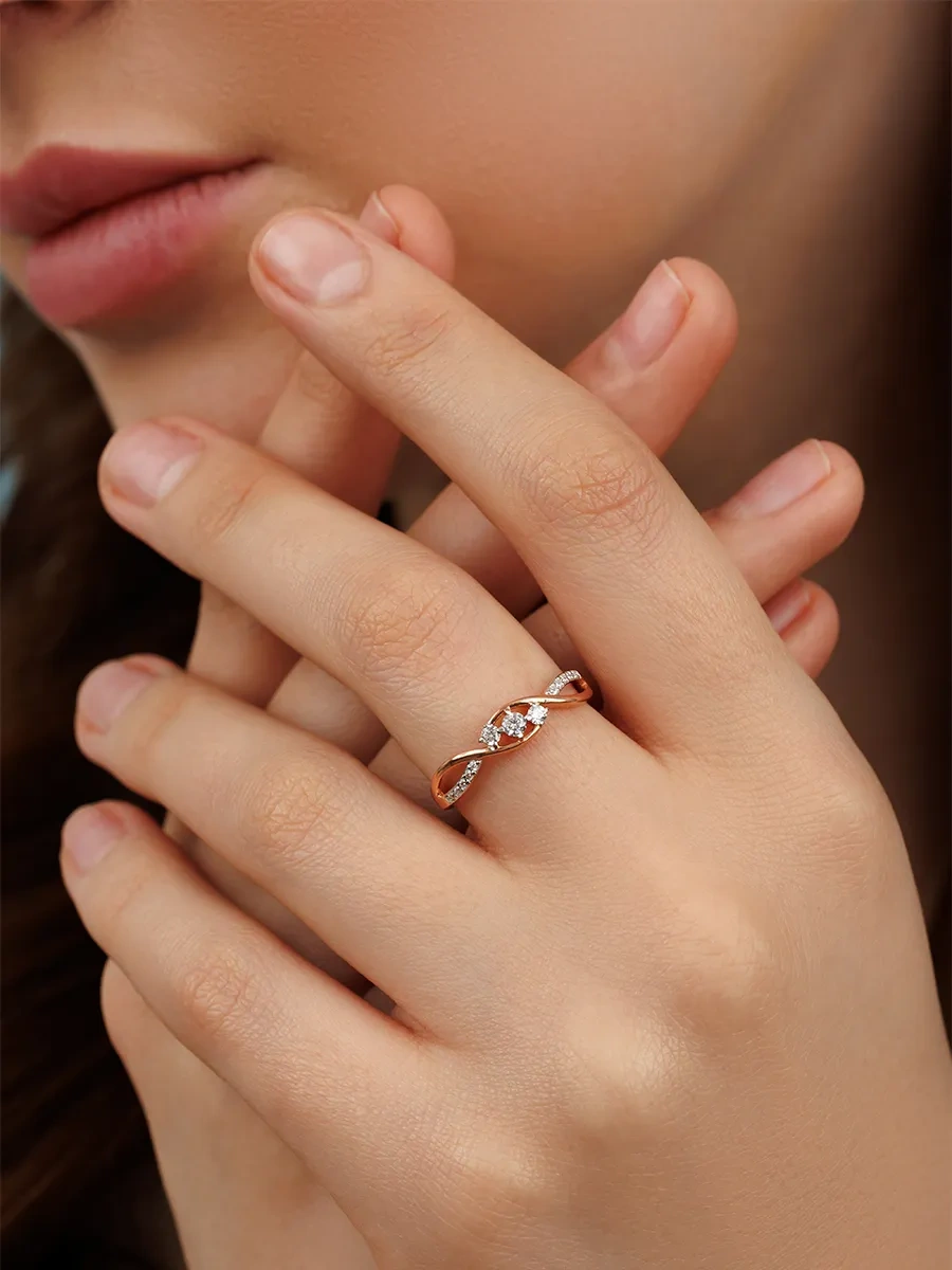 Veronika Jewelry Factory 925 Ayar Gümüş Kadın Salon Yüzük 420753970 Altın