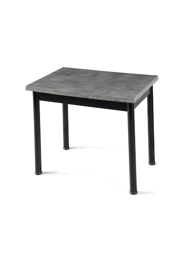 Smart Yandan Açılır Mutfak Masası 60x90cm Siyah Mermer