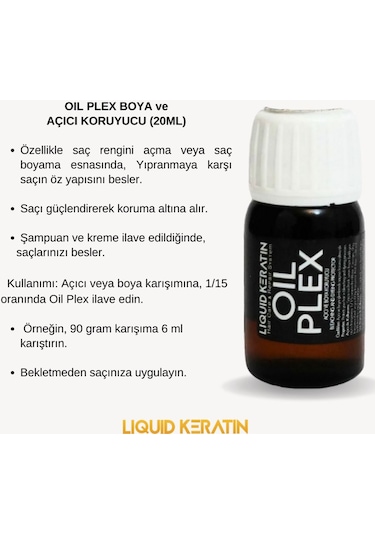 Yıpratmadan Yakmadan Saç Açmak Için Oryalden Saç Koruyucu Oilplex 20ml