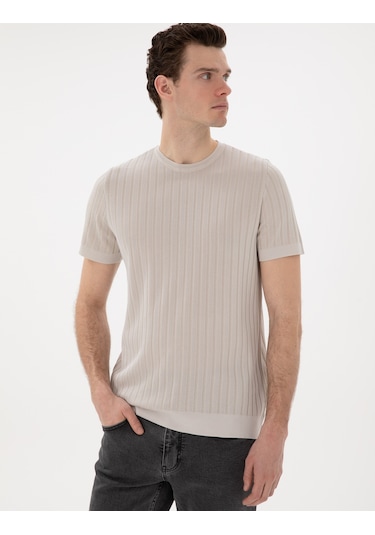 Pierre Cardin Erkek Bej Kazak /triko 50305991-vr011