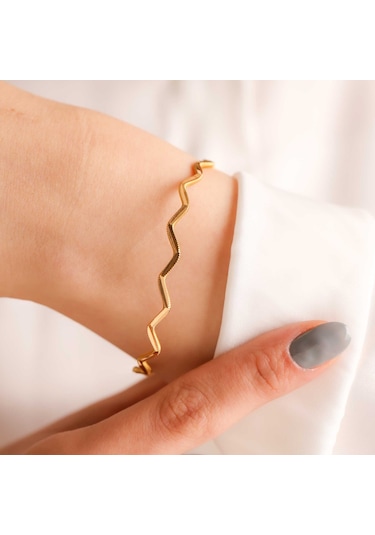 10 Gr Gram 22 Ayar İşçiliksiz Era Dalga Bilezik