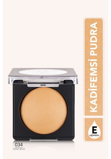 Flormar Yoğun Pigmentli Fırınlanmış Mat Pudra  - Baked Powder - 034 Honey Beige - 8682536053617