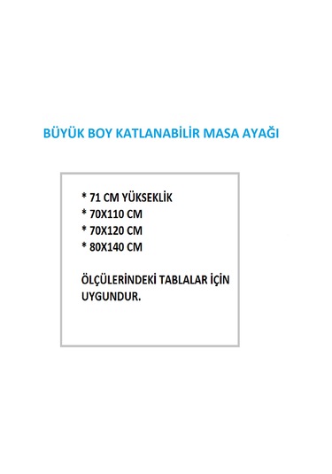 Katlanır Masa Ayağı Büyük Boy