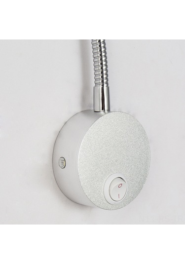 Reedark 6w Led Duvar Lambası - Yatak Odası, Otel Odası Dekorasyon Aydınlatması, Ev İçin 110v/220v Gümüş Anahtarlı Aydınlatma Armatürü Diğer