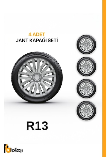Renault Twizy 13'' İnç Jant Kapağı 4 Adet Gri G110
