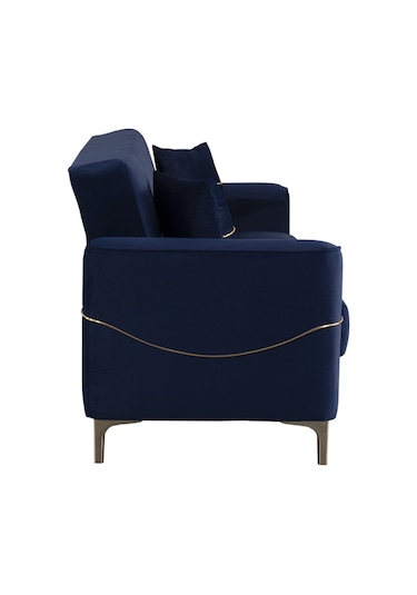 Kilim Mobilya Vogel 3 Kişilik Yüksek Ayaklı Koltuk - Kanepe Lacivert